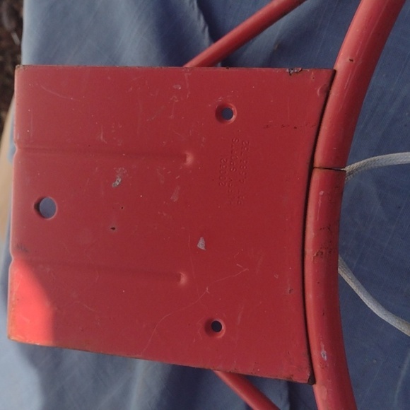 Regulation Size Red Basketball Hoop with Net - Picture 2 of 2